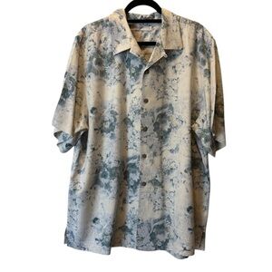Raffi Shirt Mens Short Sleeve Button Up Size XL SILK